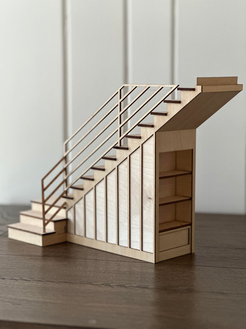 Stair Kit - 1/12 Scale - Board and Batten