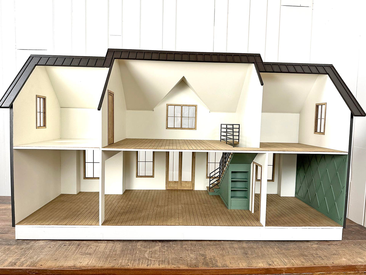 The Abilene: Modern Farmhouse Kit in 1:12 Scale