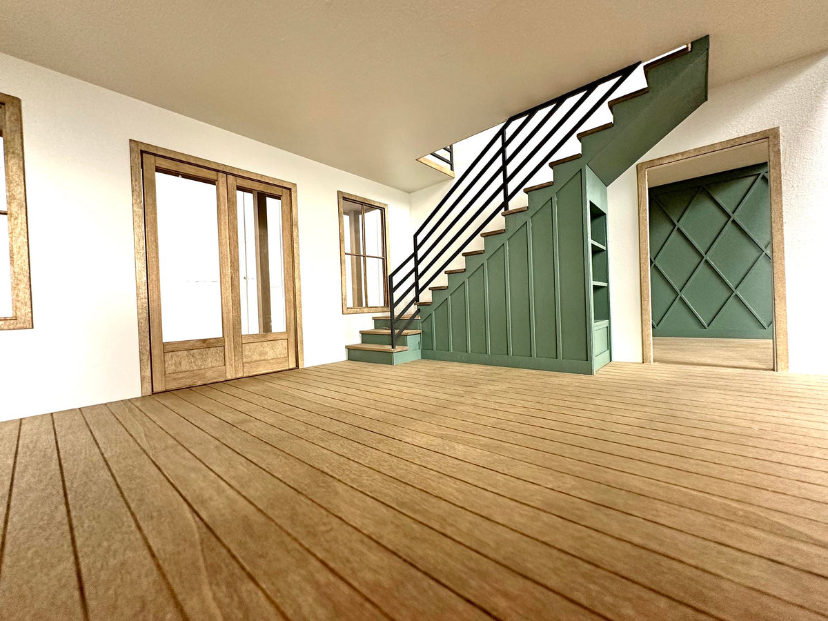 The Abilene: Modern Farmhouse Kit in 1:12 Scale