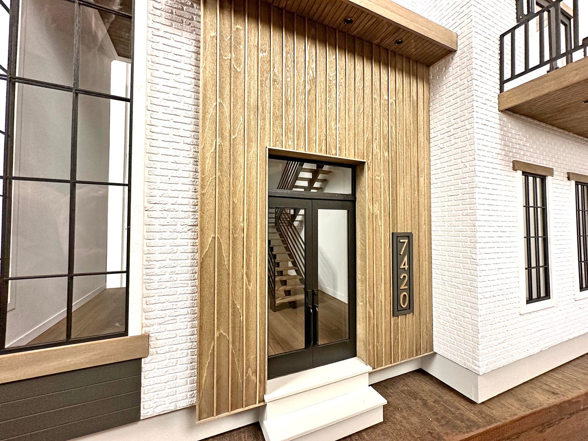 The Evanston: Modern Townhouse Kit in 1:12 Scale