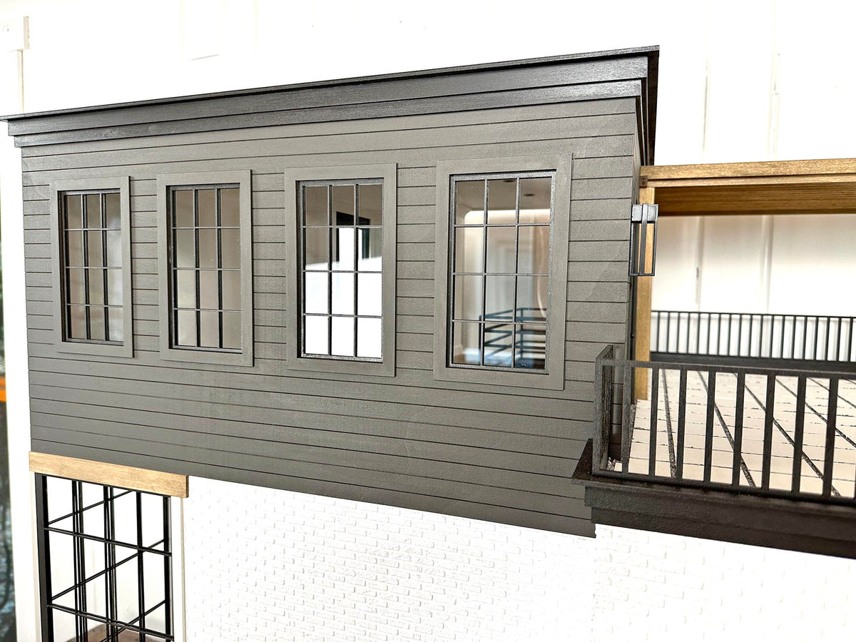 The Evanston: Modern Townhouse Kit in 1:12 Scale