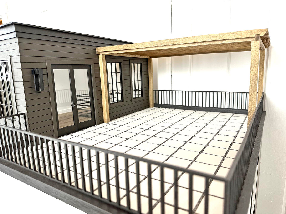 The Evanston: Modern Townhouse Kit in 1:12 Scale