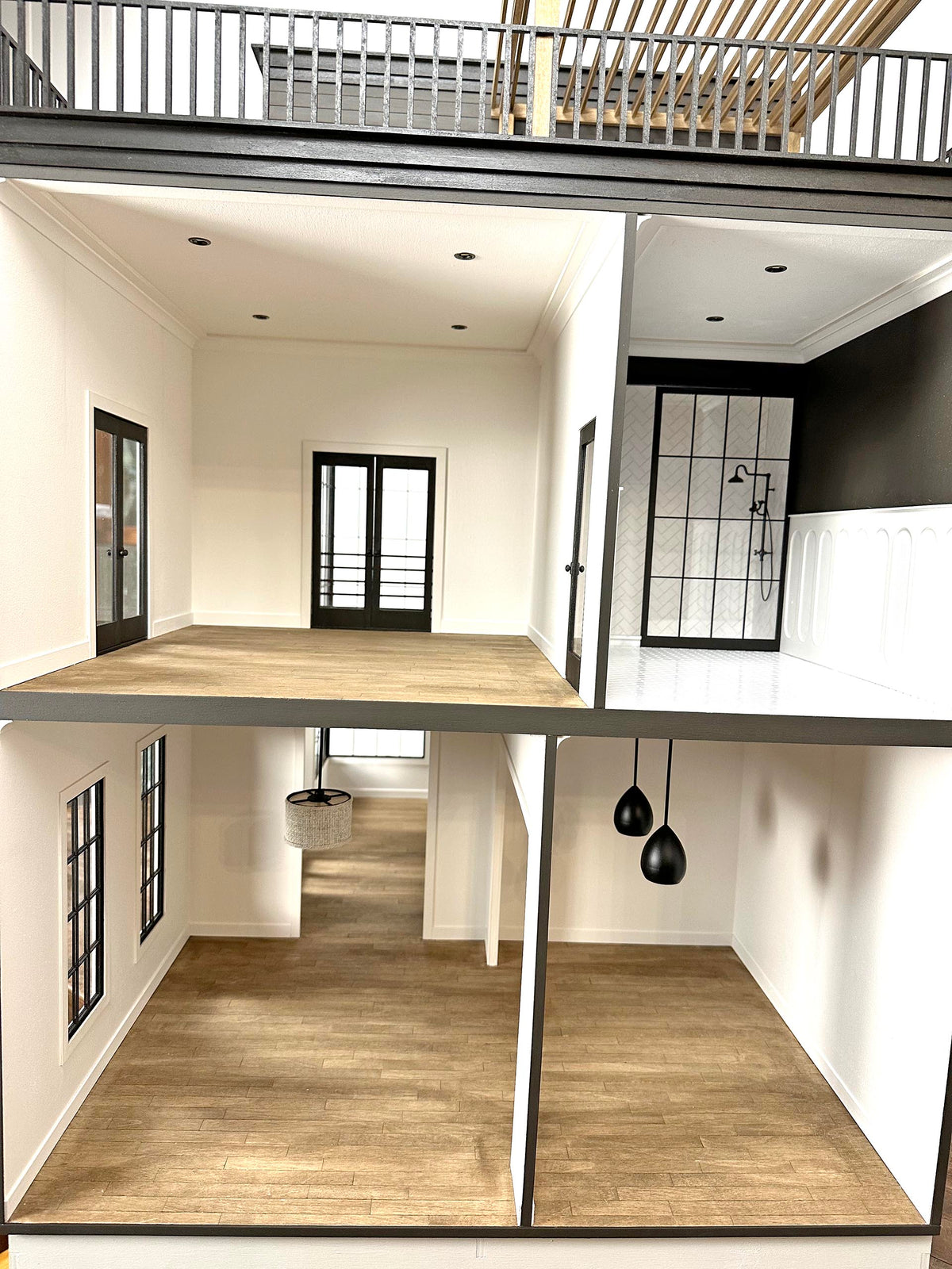 The Evanston: Modern Townhouse Kit in 1:12 Scale