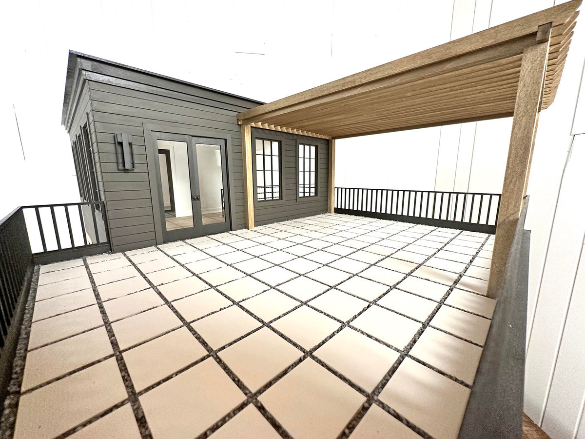 The Evanston: Modern Townhouse Kit in 1:12 Scale