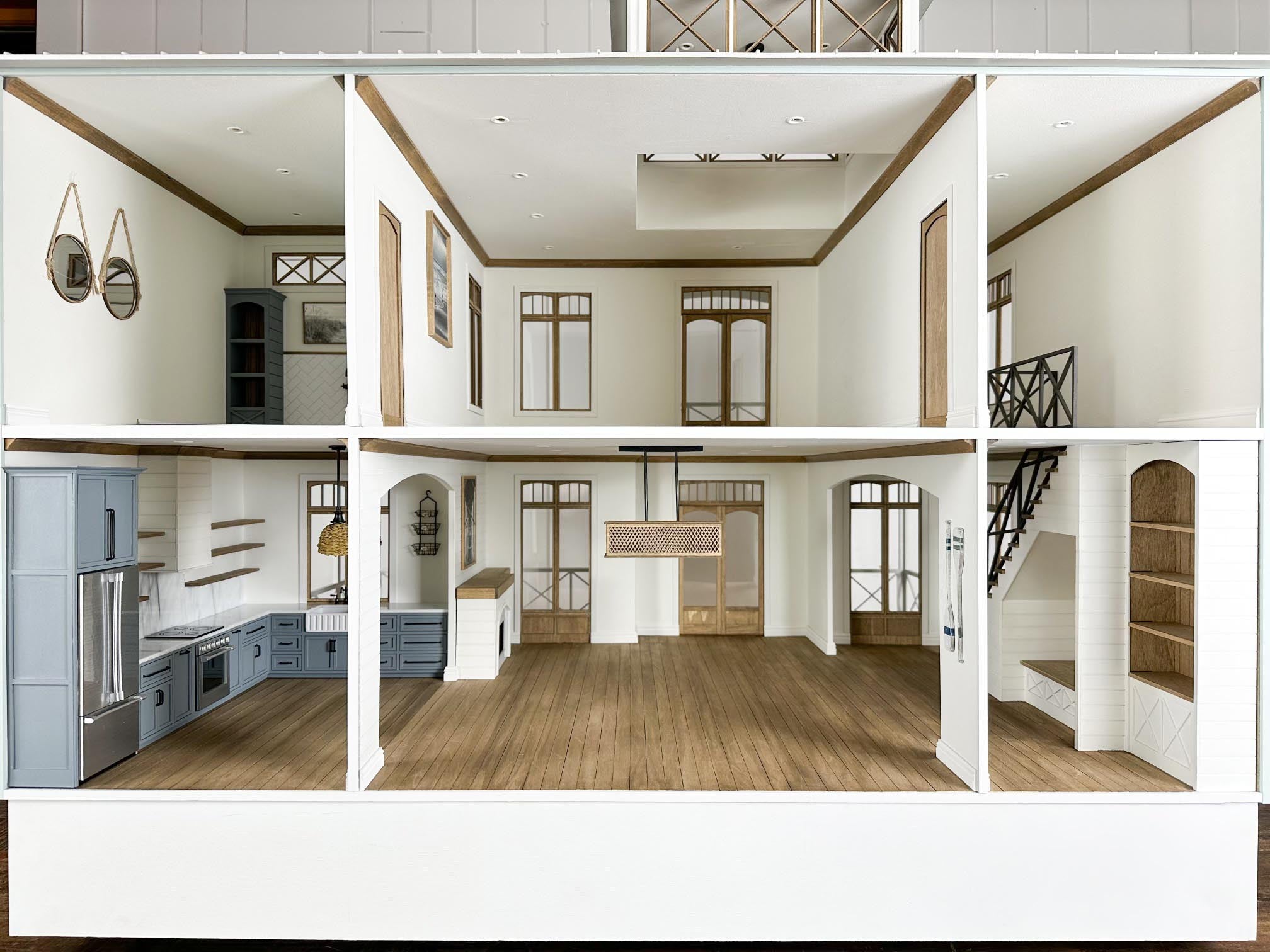 ヒロ　スペースハウス　1/12スケール The Hampstead: Modern Coastal Home Kit in 1:12 Scale – Little