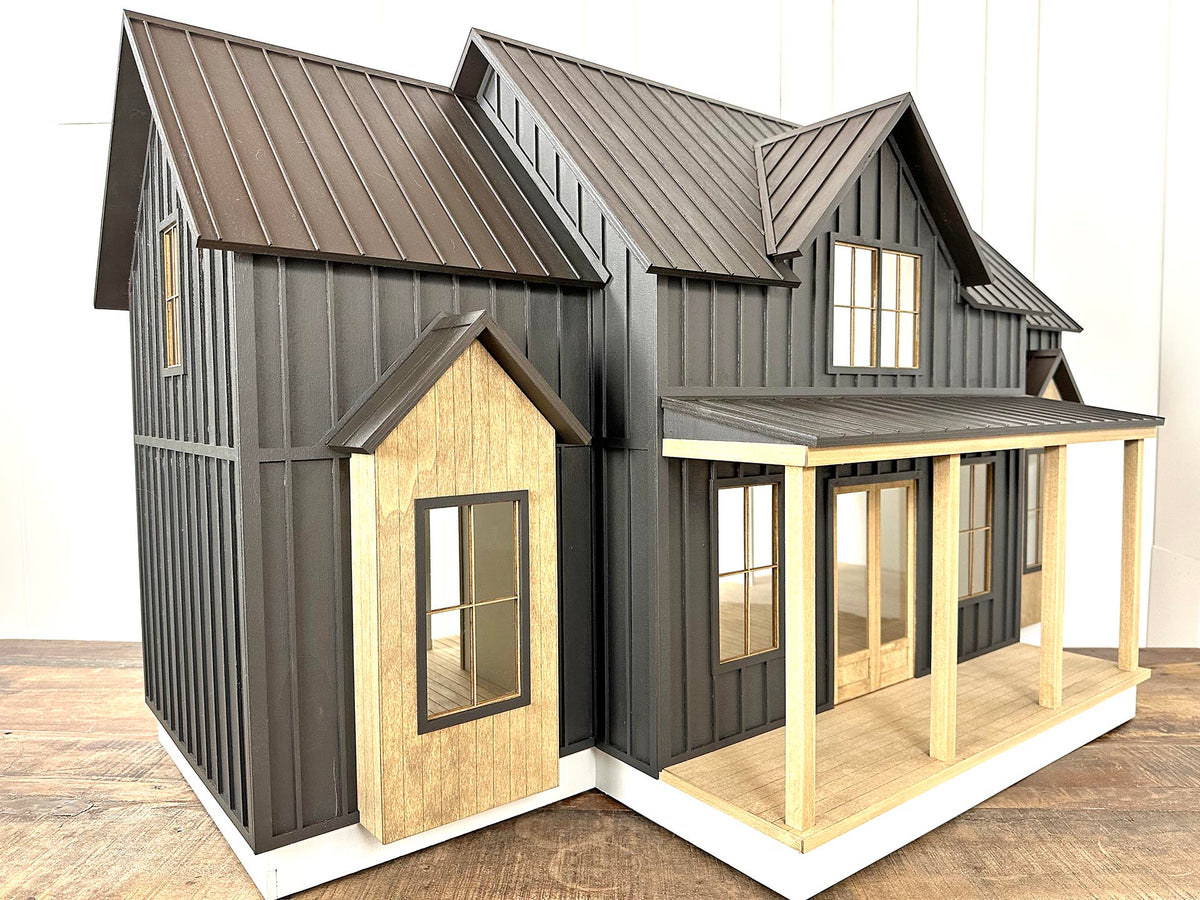 The Abilene: Modern Farmhouse Kit in 1:12 Scale
