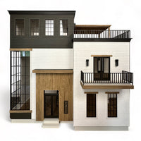 The Evanston: Modern Townhouse Kit in 1:12 Scale